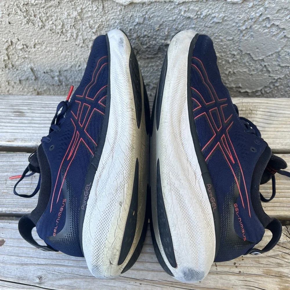 Asics‎ Shoes Men Size 12 Gel Nimbus 25 Athletic Running Workout Lace Up